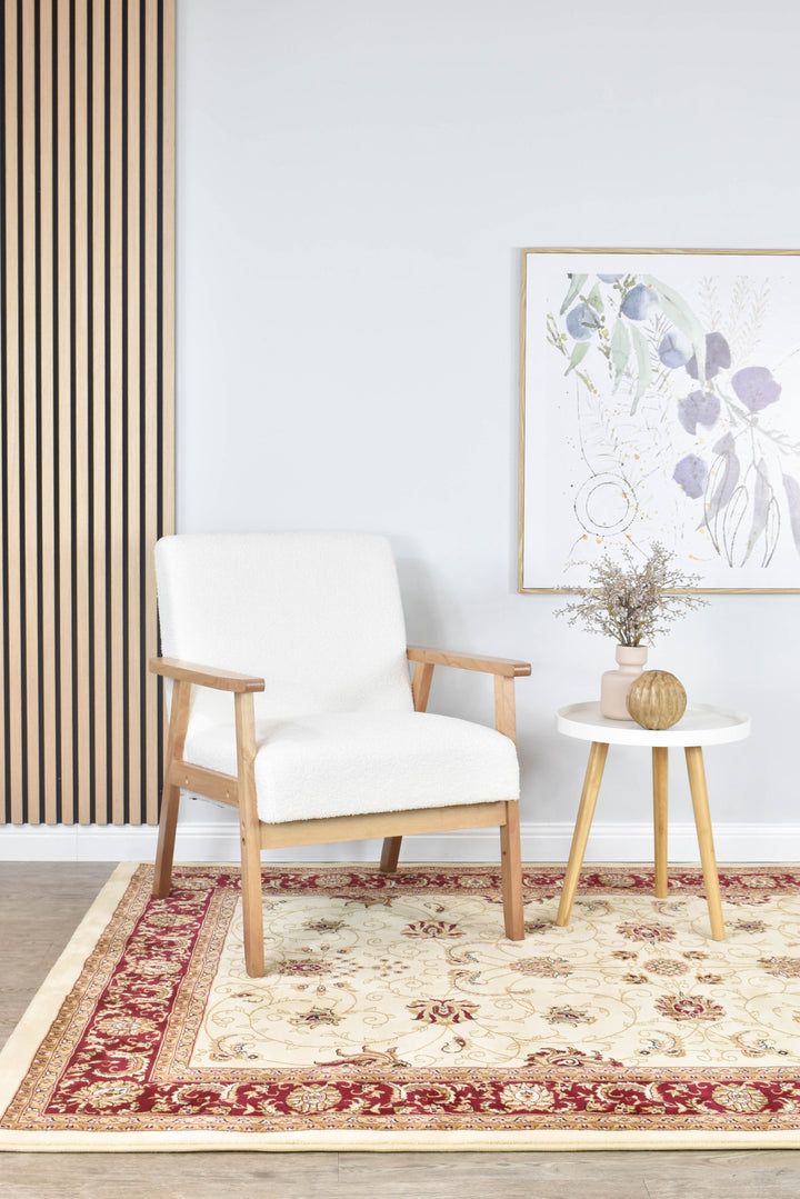 Cappadocia Cream Red Rug - Turkish-inspired traditional rug from Treasures of Turkey