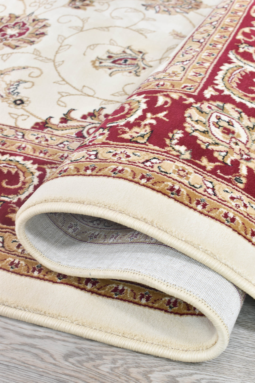 Cappadocia Cream Red Rug - Turkish-inspired traditional rug from Treasures of Turkey