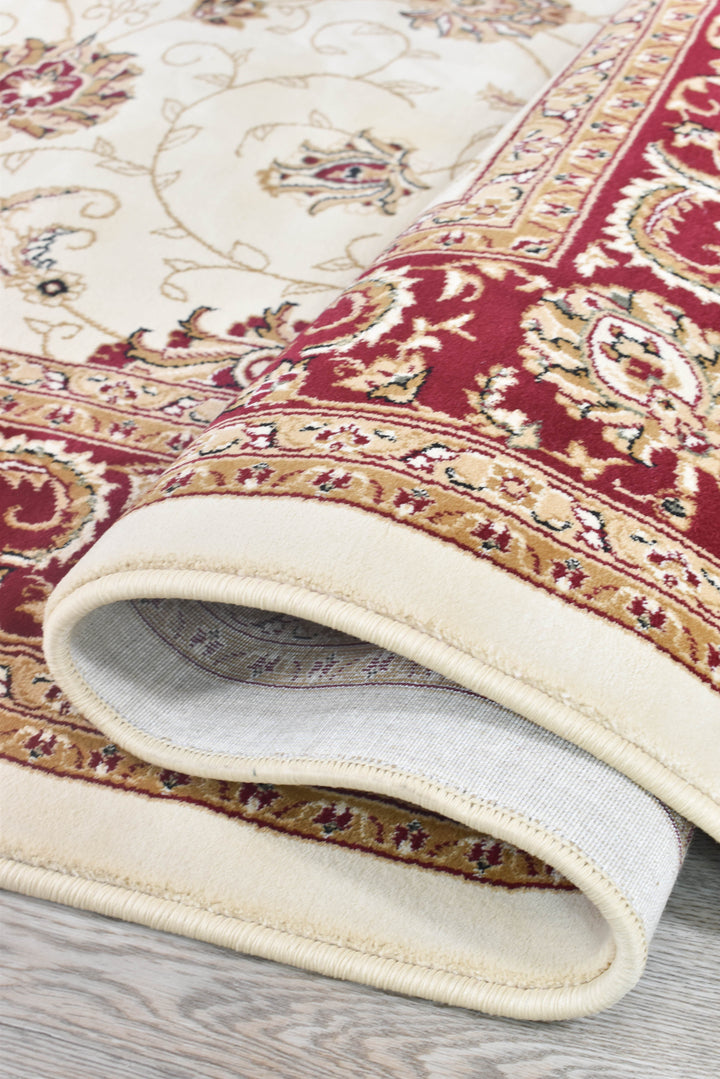 Cappadocia Cream Red Rug - Turkish-inspired traditional rug from Treasures of Turkey