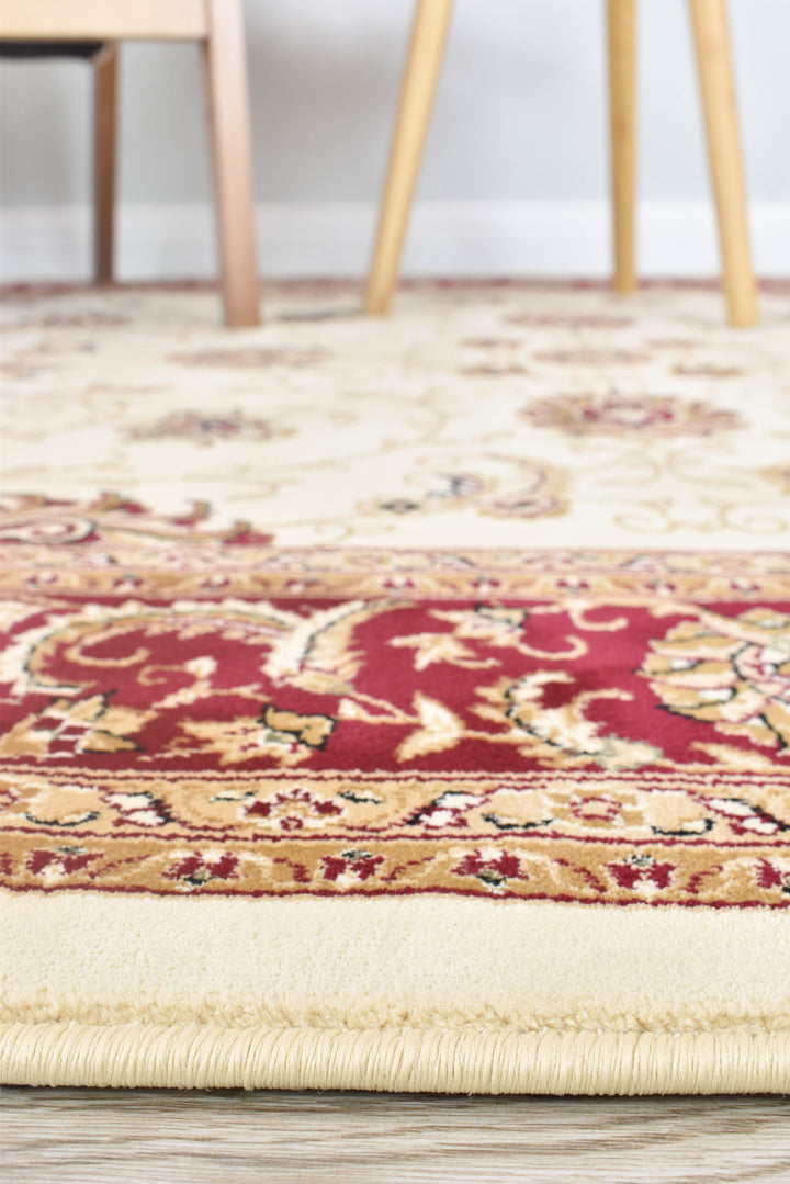 Cappadocia Cream Red Rug - Turkish-inspired traditional rug from Treasures of Turkey