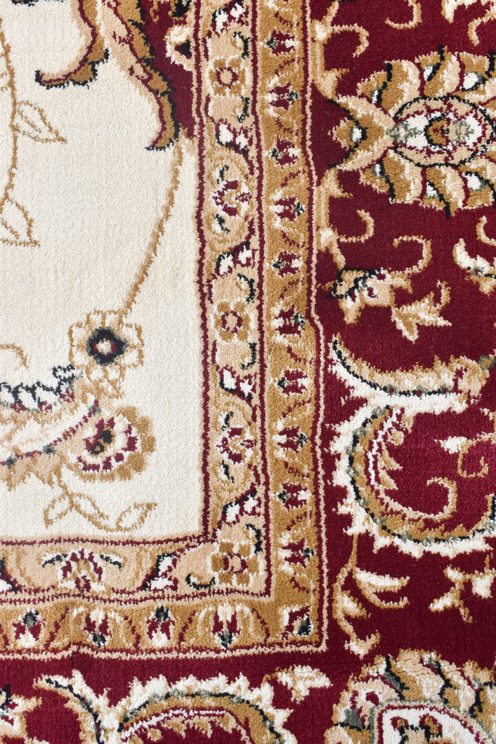 Cappadocia Cream Red Rug - Turkish-inspired traditional rug from Treasures of Turkey