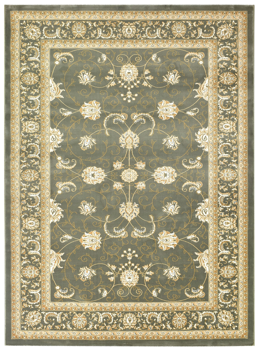 Cappadocia Floral Green Rug - Turkish-inspired traditional rug from Treasures of Turkey
