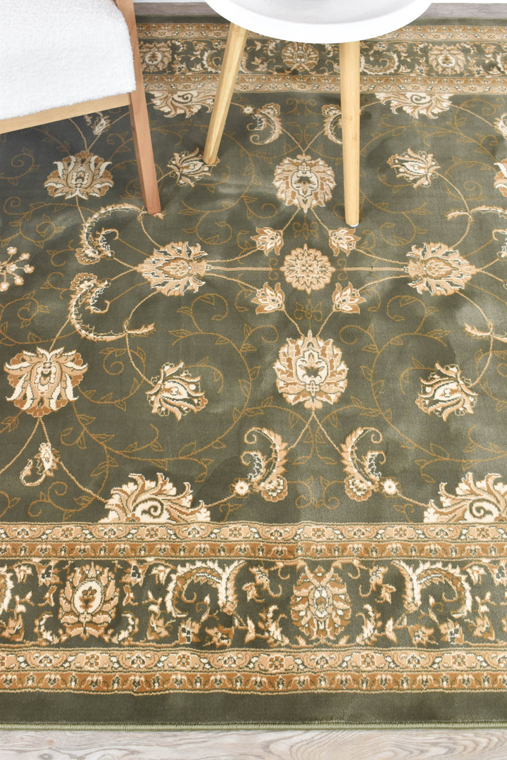 Cappadocia Floral Green Rug - Turkish-inspired traditional rug from Treasures of Turkey