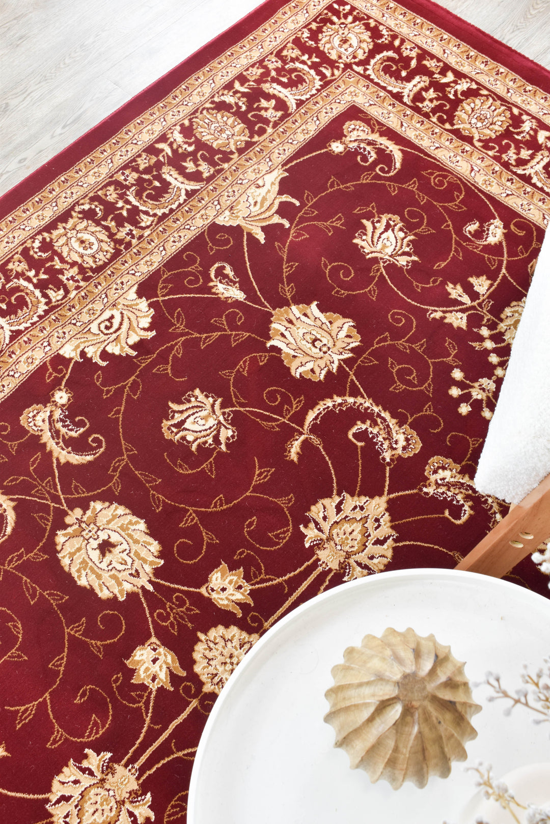 Cappadocia Floral Red Rug - Turkish-inspired traditional rug from Treasures of Turkey