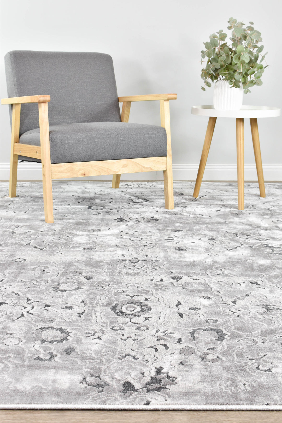 Vintage Grey Rug - Turkish-inspired traditional rug from Treasures of Turkey