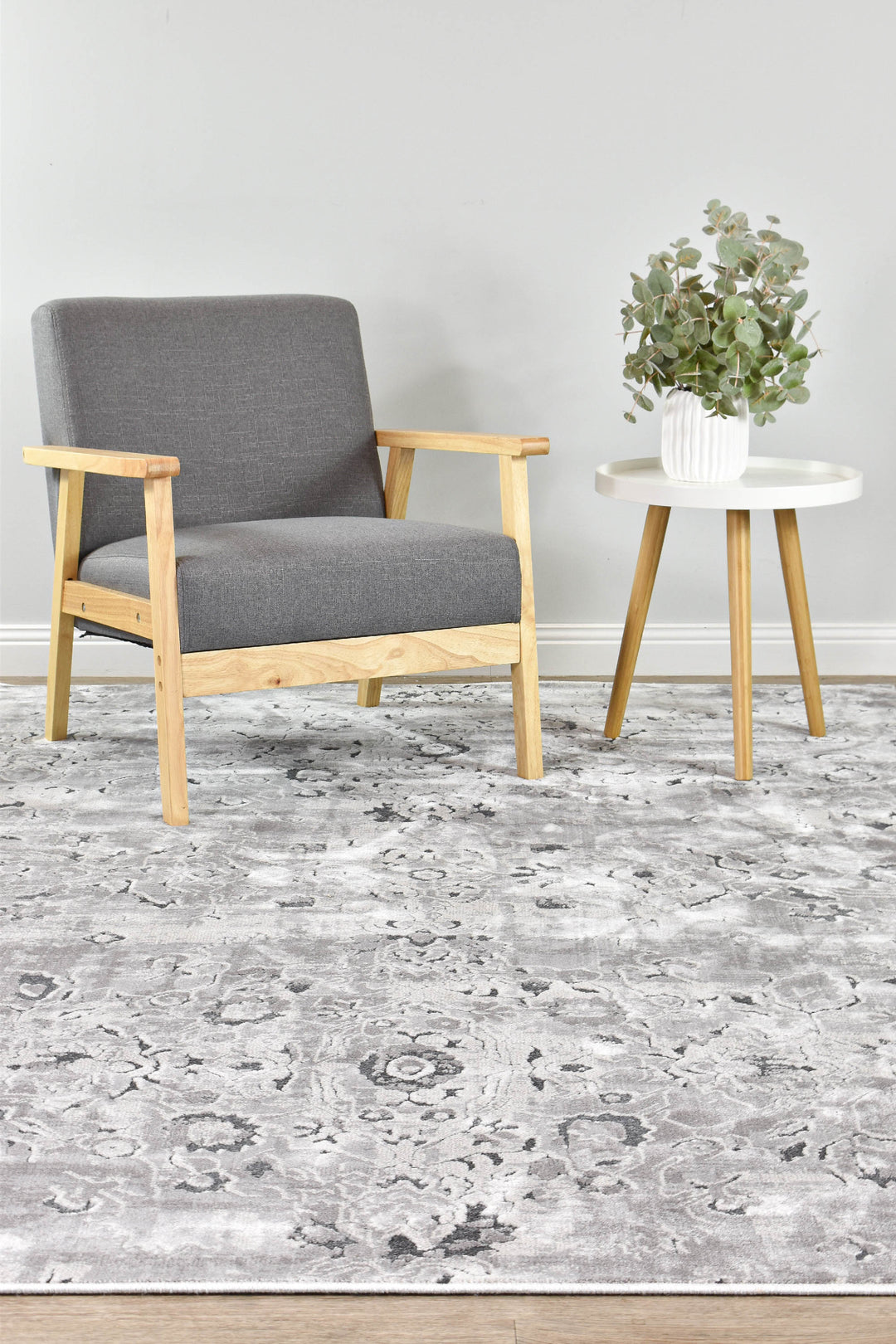 Vintage Grey Rug - Turkish-inspired traditional rug from Treasures of Turkey