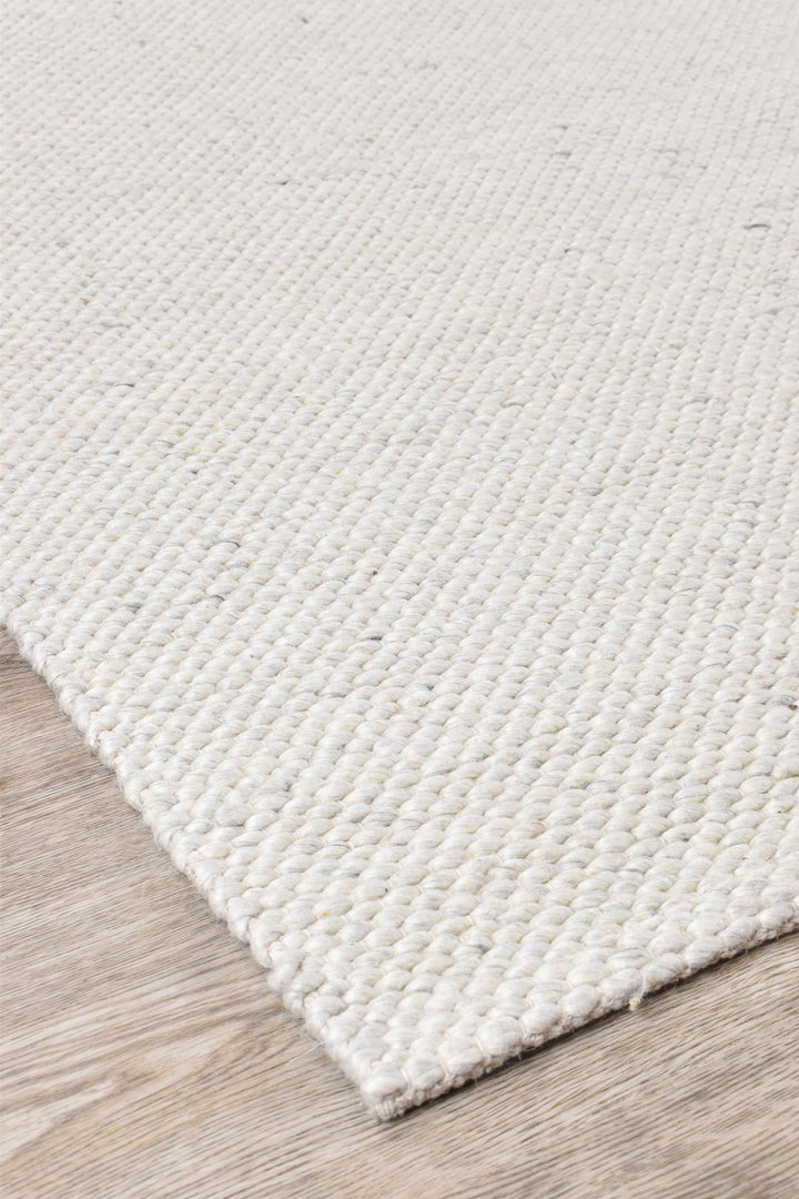 Arcadia Cream Wool Rug - Turkish-inspired textured rug from Treasures of Turkey