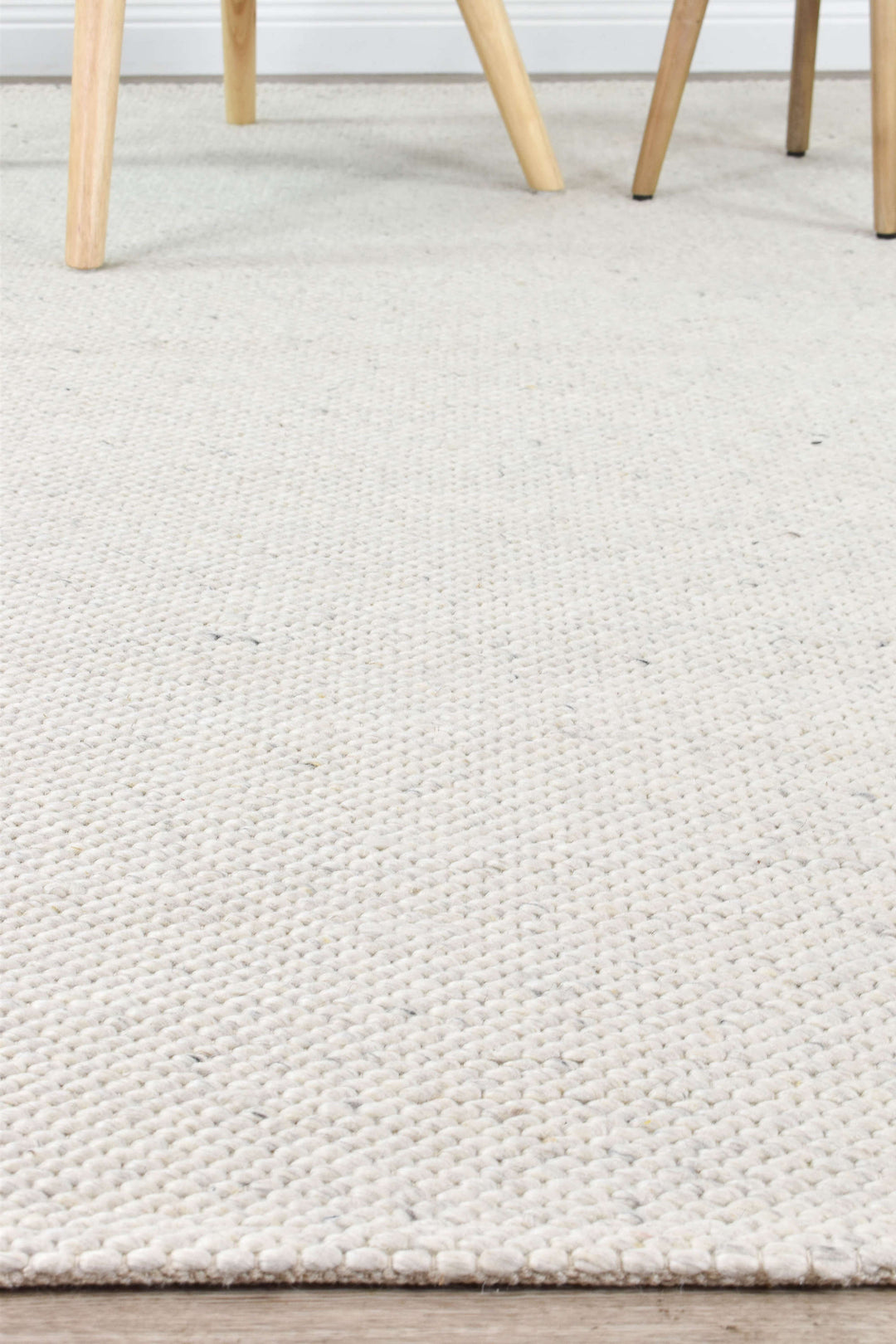 Arcadia Cream Wool Rug - Turkish-inspired textured rug from Treasures of Turkey