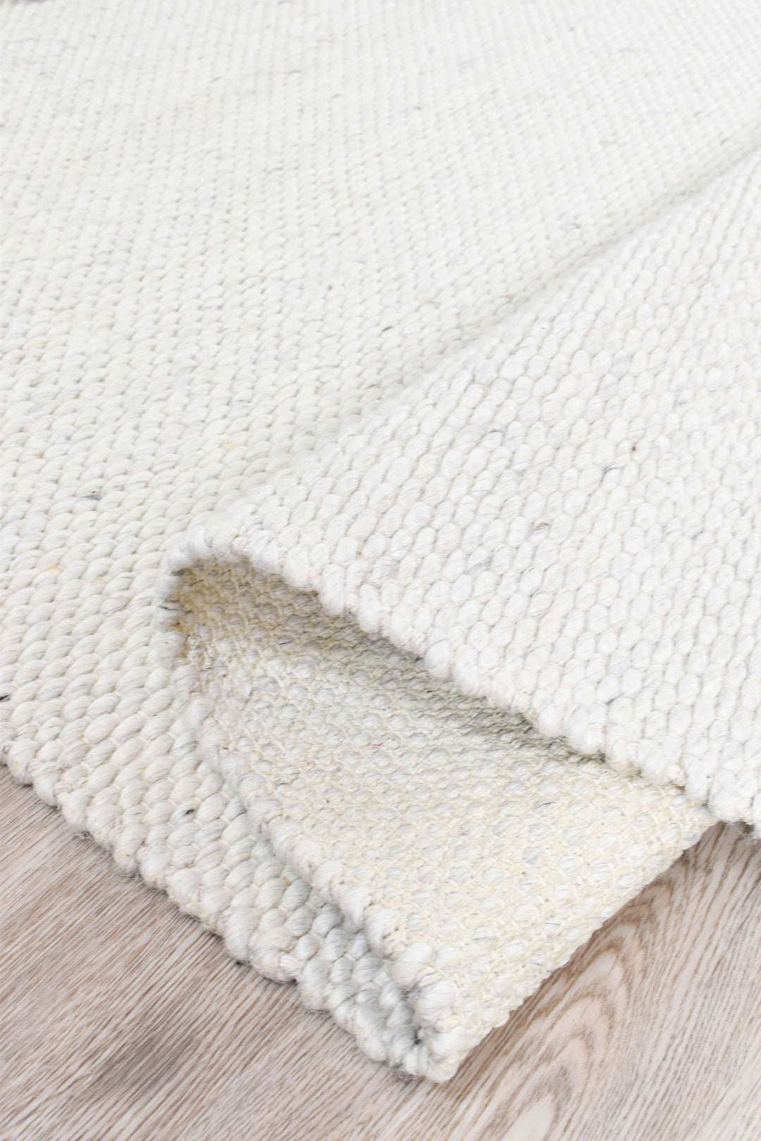 Arcadia Cream Wool Rug - Turkish-inspired textured rug from Treasures of Turkey
