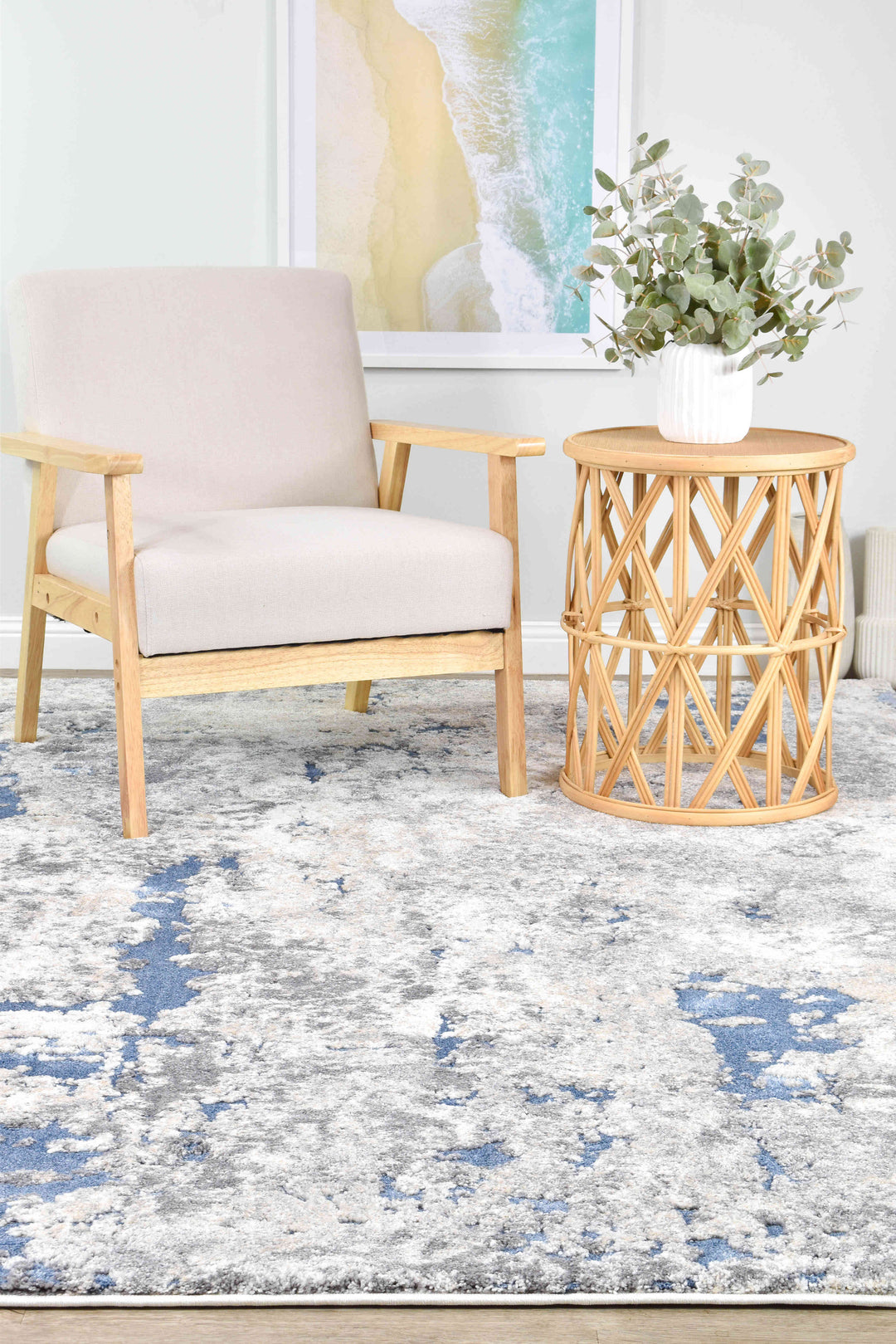 Roman Northern Sky Rug - Turkish-inspired modern rug from Treasures of Turkey