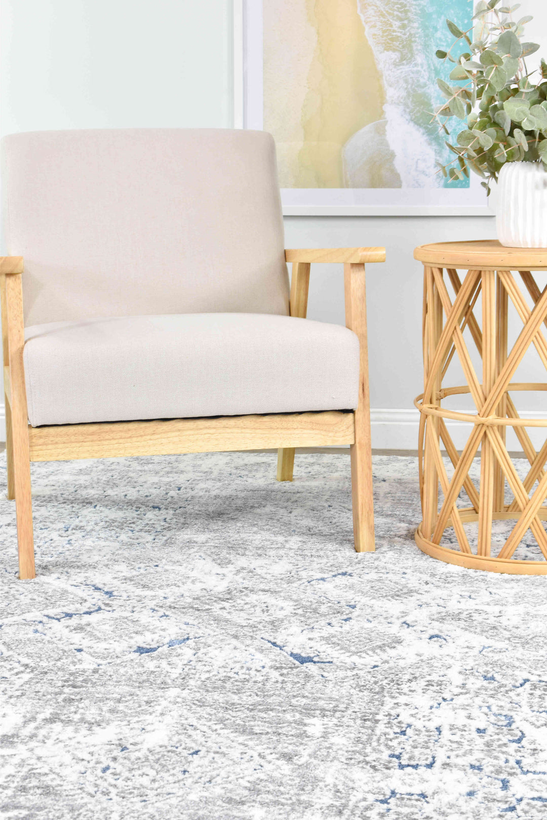 Roman Grey Pail Rug - Turkish-inspired modern rug from Treasures of Turkey