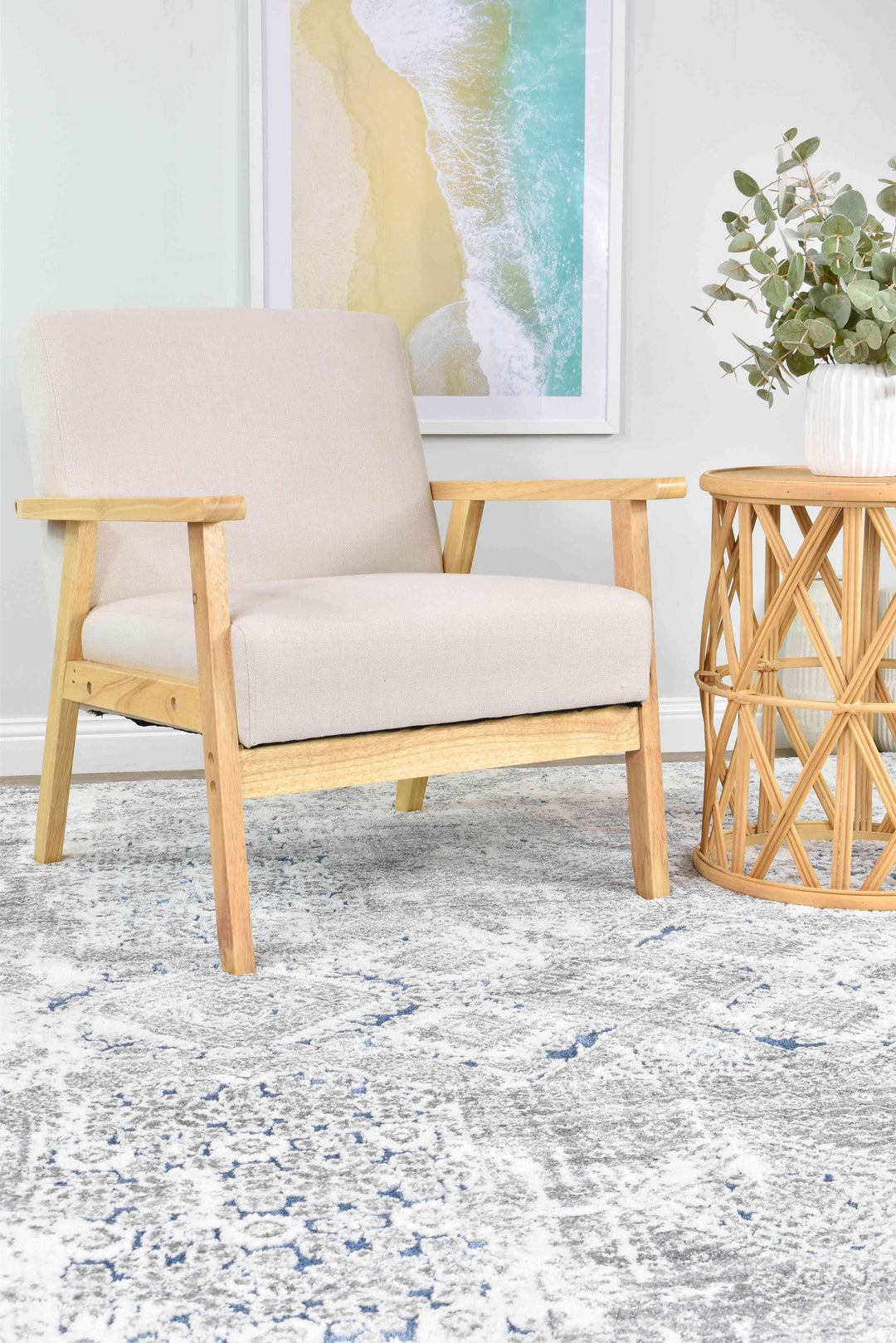 Roman Grey Pail Rug - Turkish-inspired modern rug from Treasures of Turkey