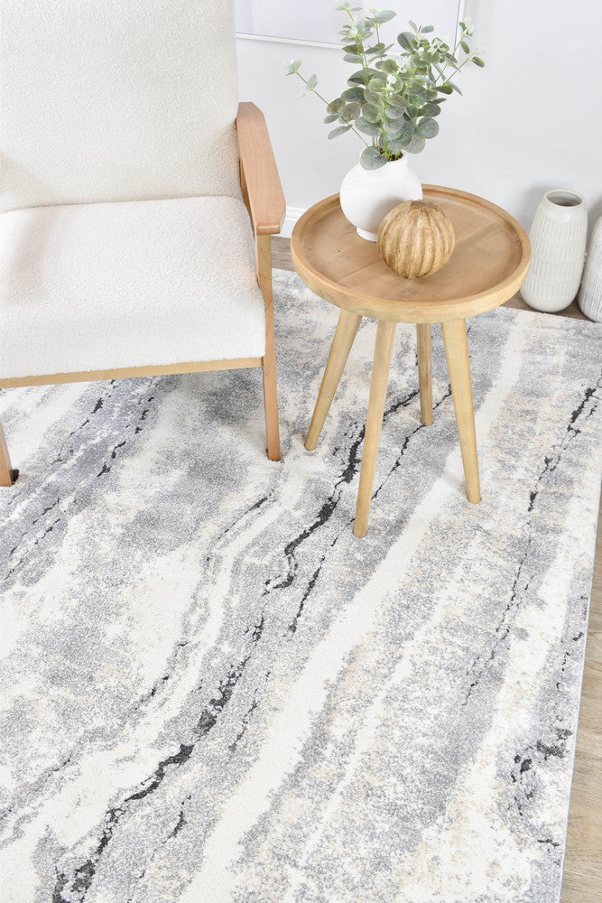 Roman Rockwell Cream Grey Modern Rug – Treasures of Turkey Australia