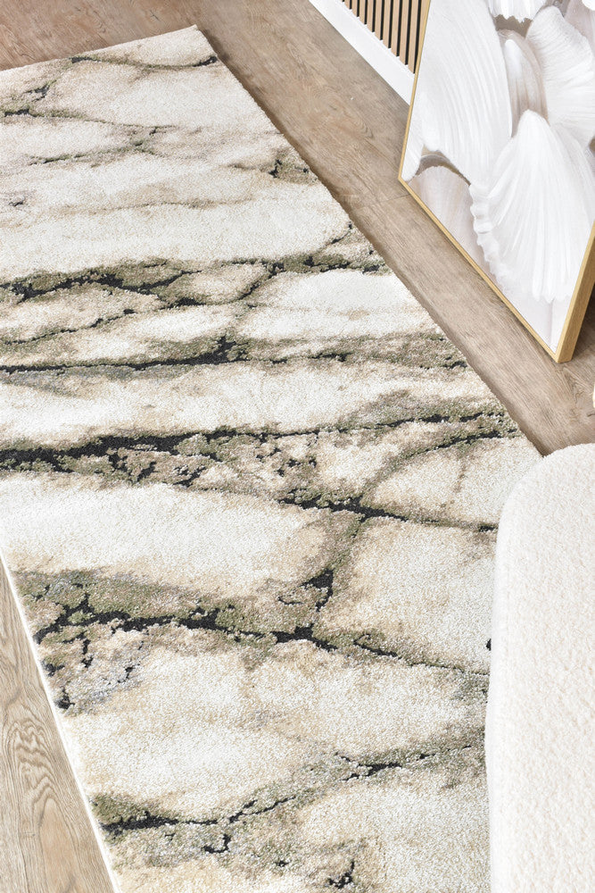 Sofia Sagefrost Hallway Runner - Turkish-inspired modern rug from Treasures of Turkey