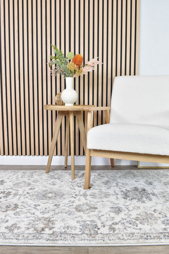 Roman Pearl Bloom Grey Cream Floral Modern Rug – Treasures of Turkey Australia