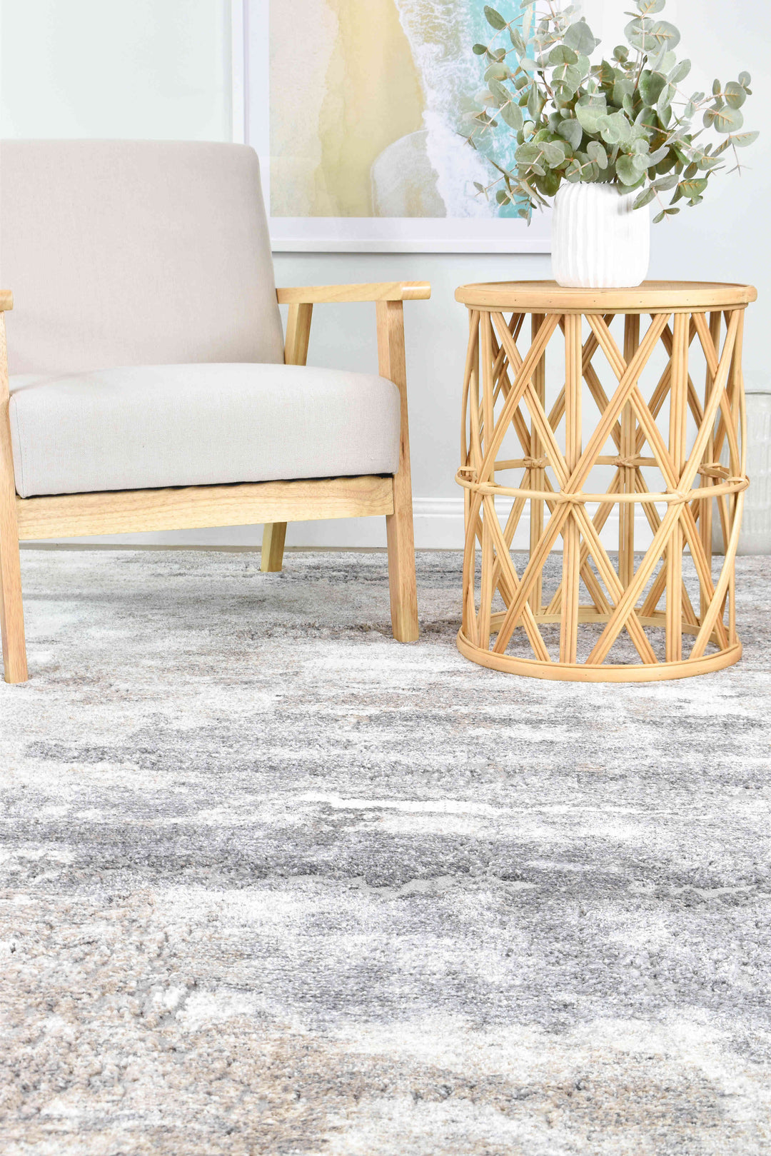 Roman Sandalwood Cream Modern Geometric Rug – Treasures of Turkey Australia