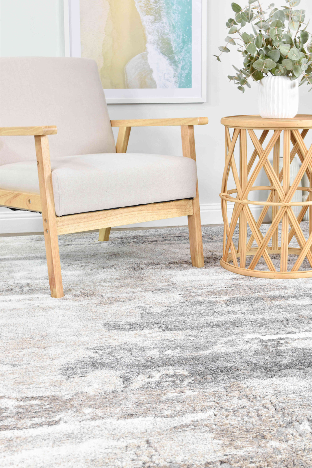 Roman Sandalwood Cream Modern Geometric Rug – Treasures of Turkey Australia