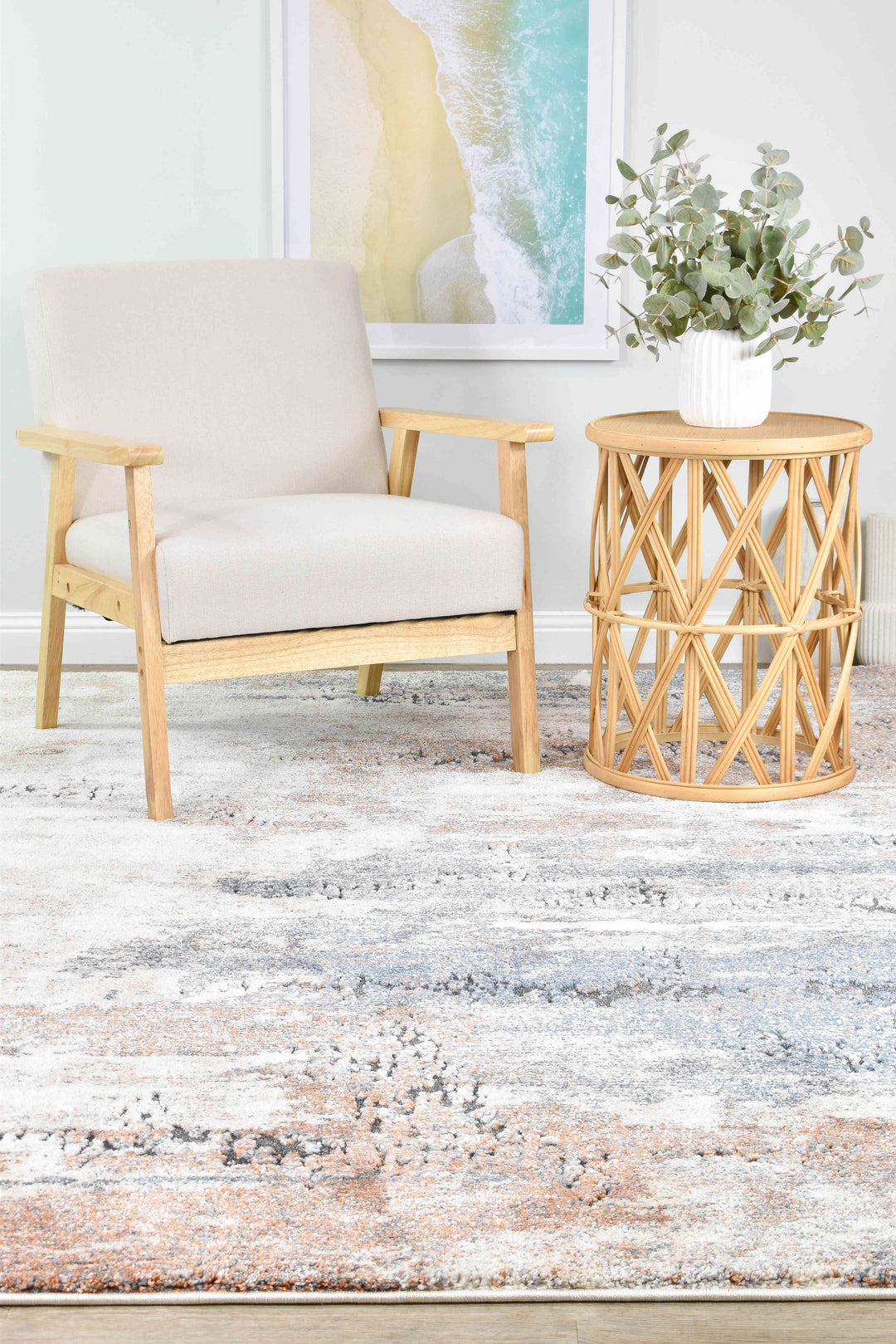 Roman Italian Clay Orange Terracotta Modern Geometric Rug – Treasures of Turkey Australia