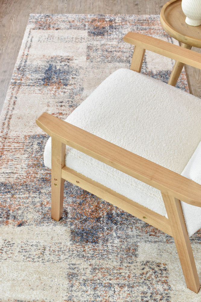 Roman Sanremo Blue Cream Modern Rug – Treasures of Turkey Australia