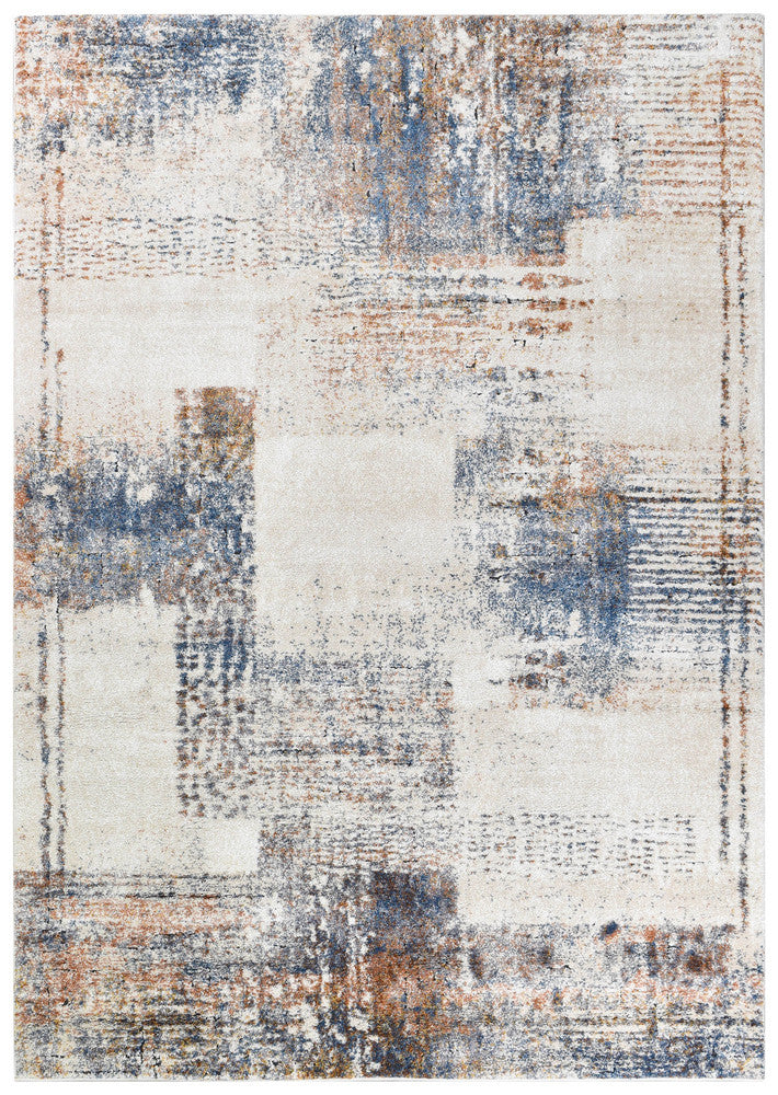 Roman Sanremo Blue Cream Modern Rug – Treasures of Turkey Australia