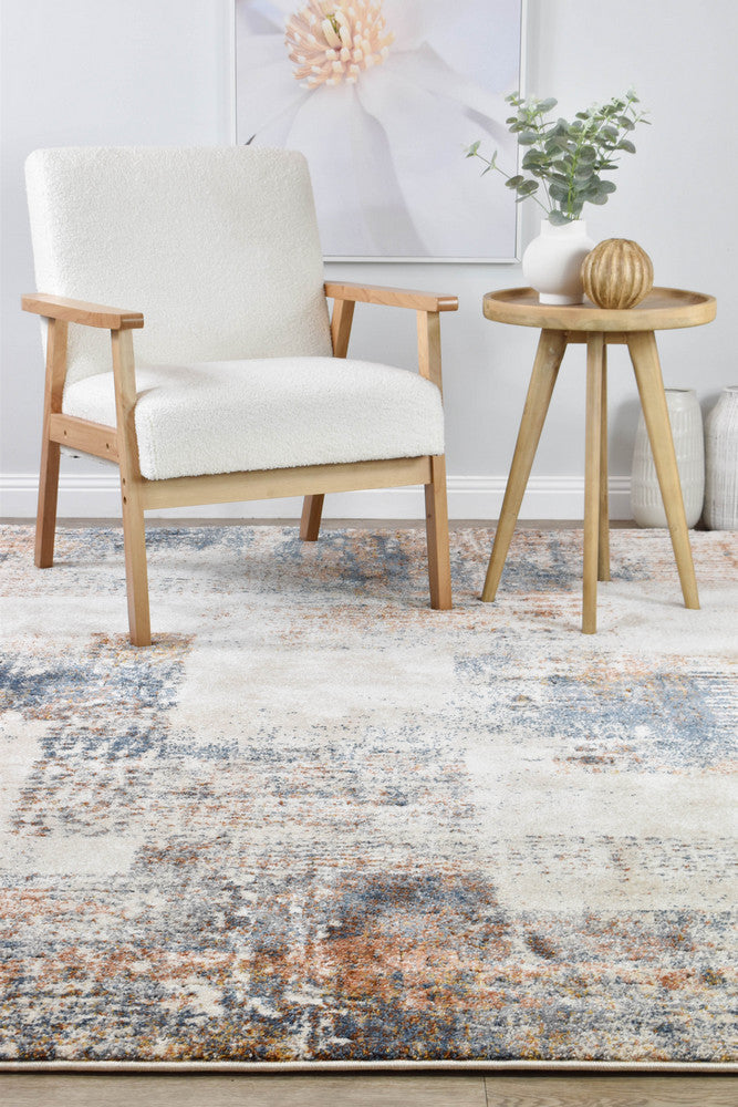 Roman Sanremo Blue Cream Modern Rug – Treasures of Turkey Australia