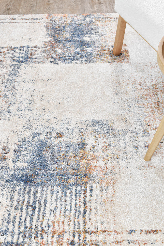 Roman Sanremo Blue Cream Modern Rug – Treasures of Turkey Australia