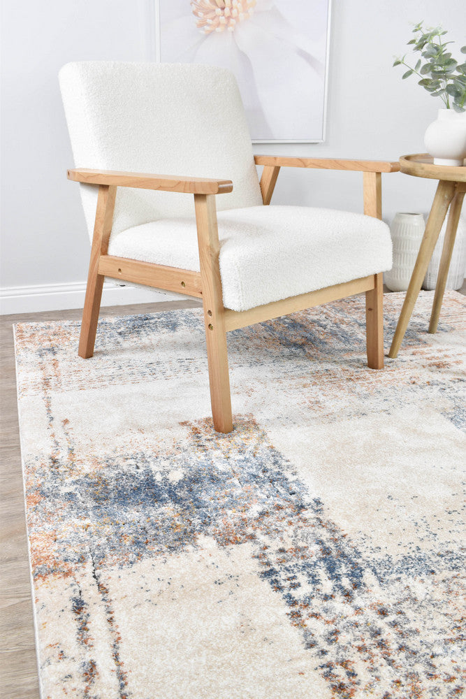 Roman Sanremo Blue Cream Modern Rug – Treasures of Turkey Australia