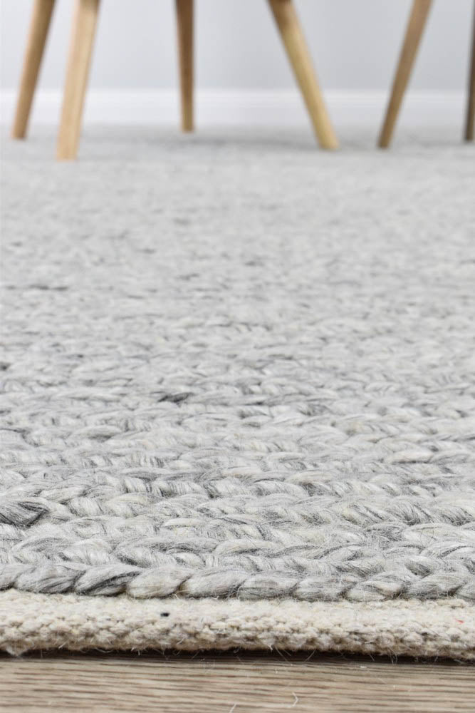 Cypress Fog Wool Rug - Turkish-inspired flatweave rug from Treasures of Turkey