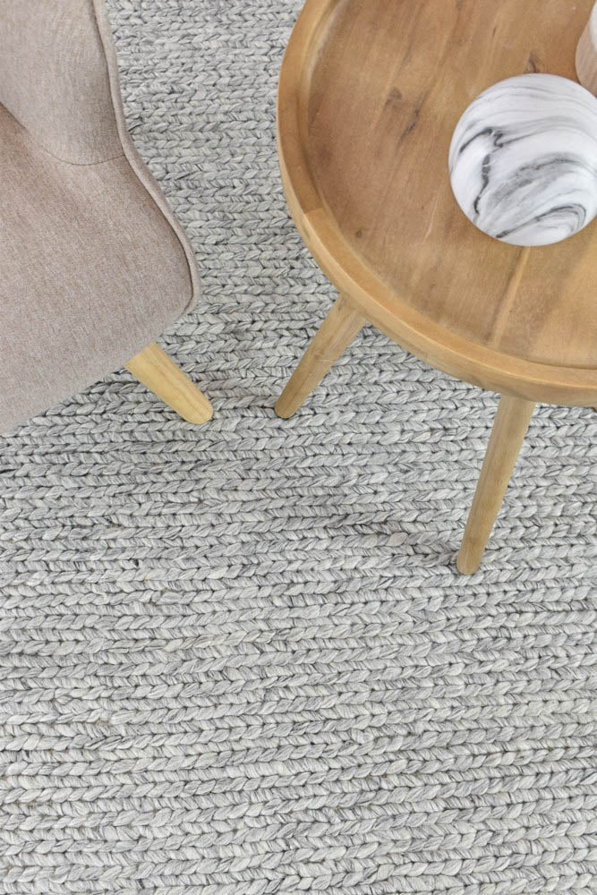 Cypress Fog Wool Rug - Turkish-inspired flatweave rug from Treasures of Turkey