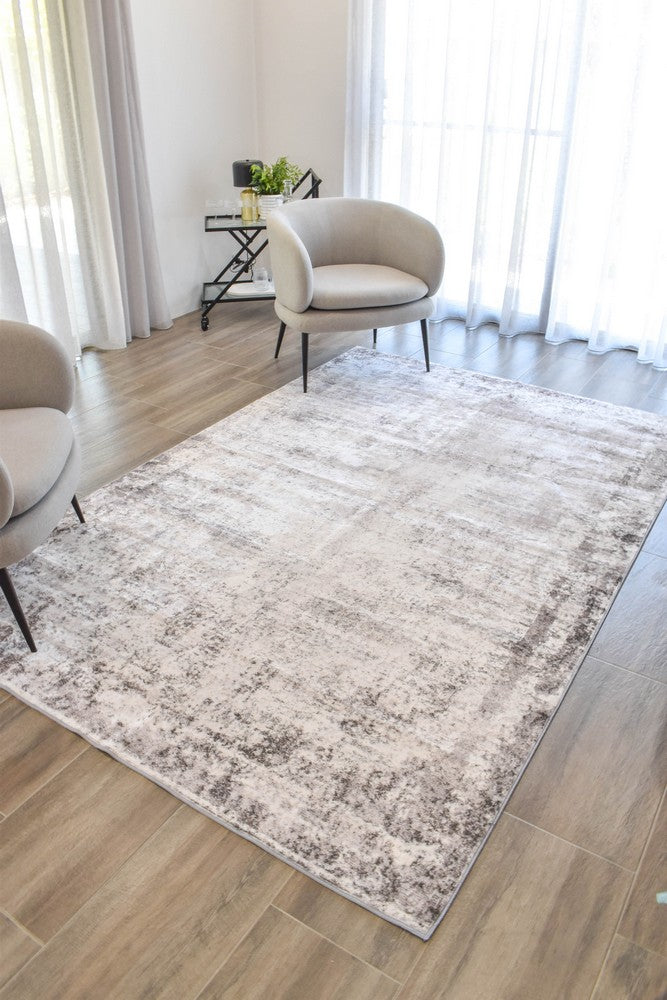 Soluna Slate Grey Abstract Contemporary Modern Rug – Treasures of Turkey Australia