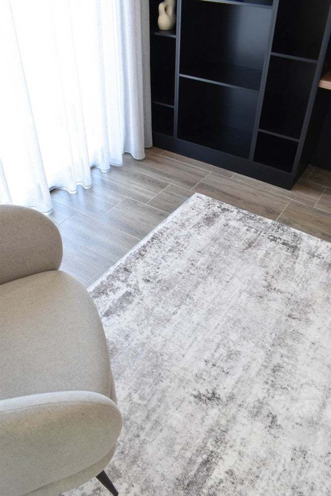Soluna Slate Grey Abstract Contemporary Modern Rug – Treasures of Turkey Australia