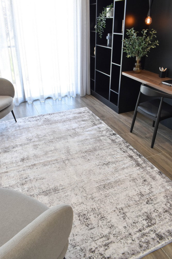 Soluna Slate Grey Abstract Contemporary Modern Rug – Treasures of Turkey Australia