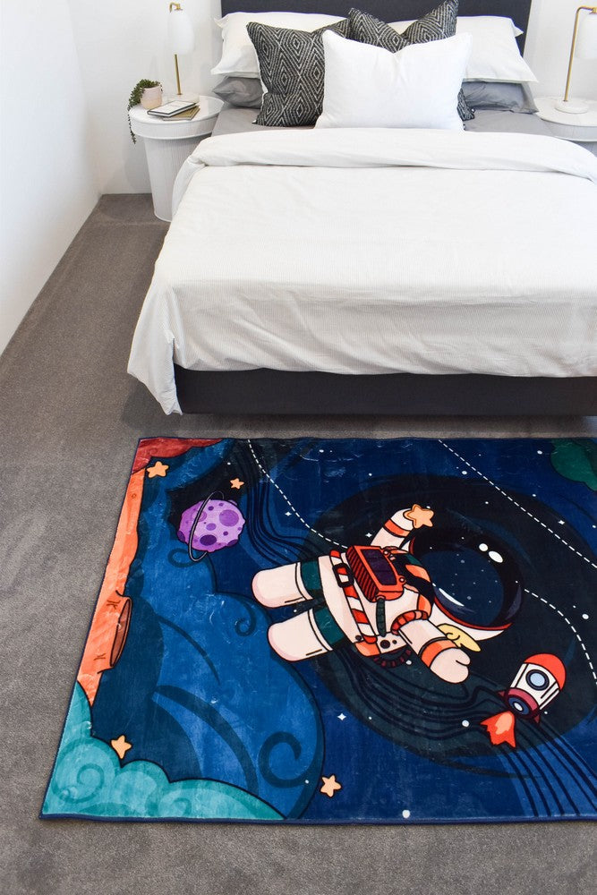 Space Explorer Kids Bedroom Outer Space Rug – Treasures of Turkey Australia