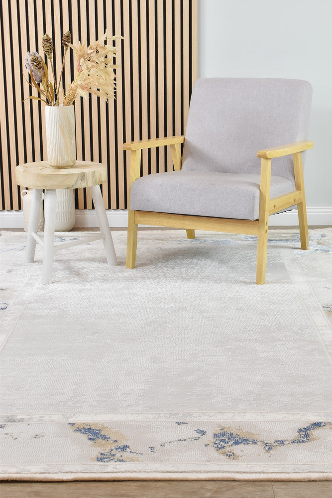 Eternal Marble Navy Cream Modern Rug - Turkish-inspired modern rug from Treasures of Turkey
