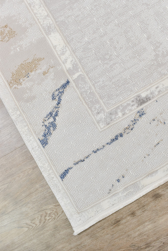 Eternal Marble Navy Cream Modern Rug - Turkish-inspired modern rug from Treasures of Turkey