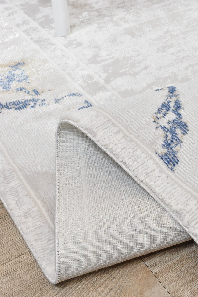 Eternal Marble Navy Cream Modern Rug - Turkish-inspired modern rug from Treasures of Turkey