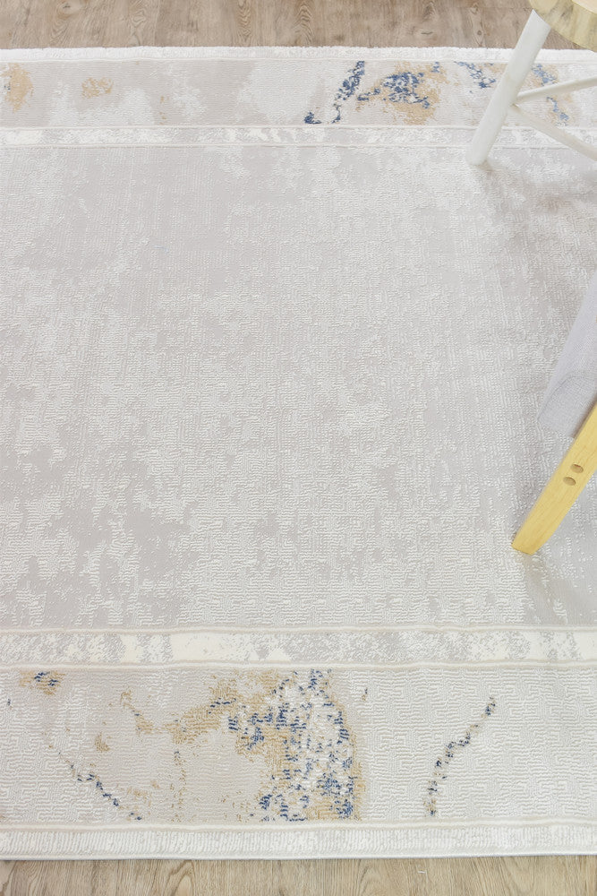 Eternal Marble Navy Cream Modern Rug - Turkish-inspired modern rug from Treasures of Turkey