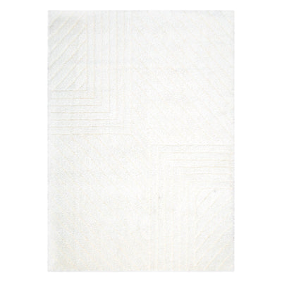 Tender Modern Cream Shag Rug