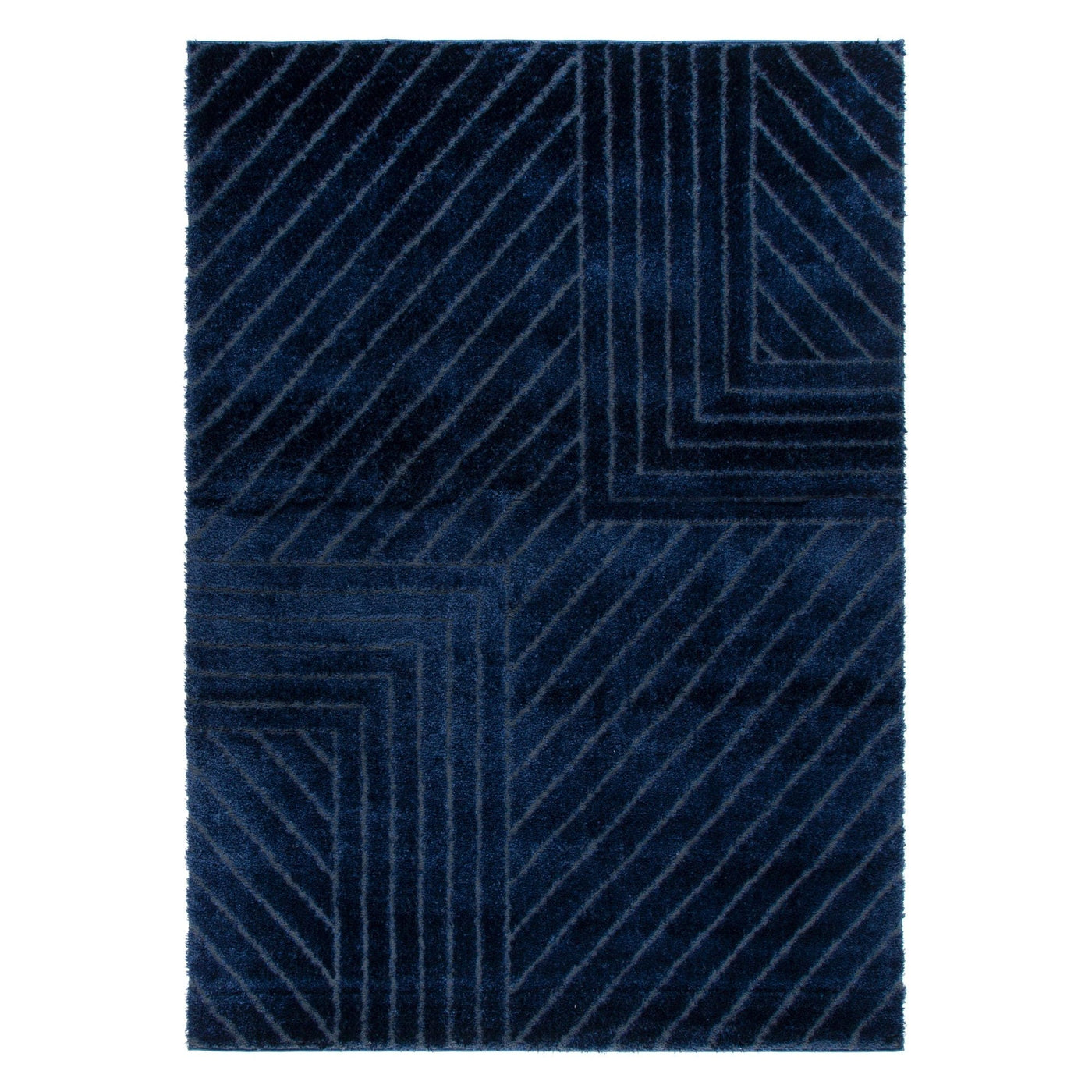 Tender Modern Navy Shag Rug