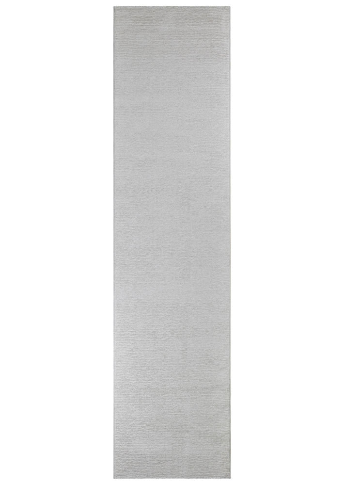 Contour White Jade Runner - Turkish-inspired hallway runner rug from Treasures of Turkey