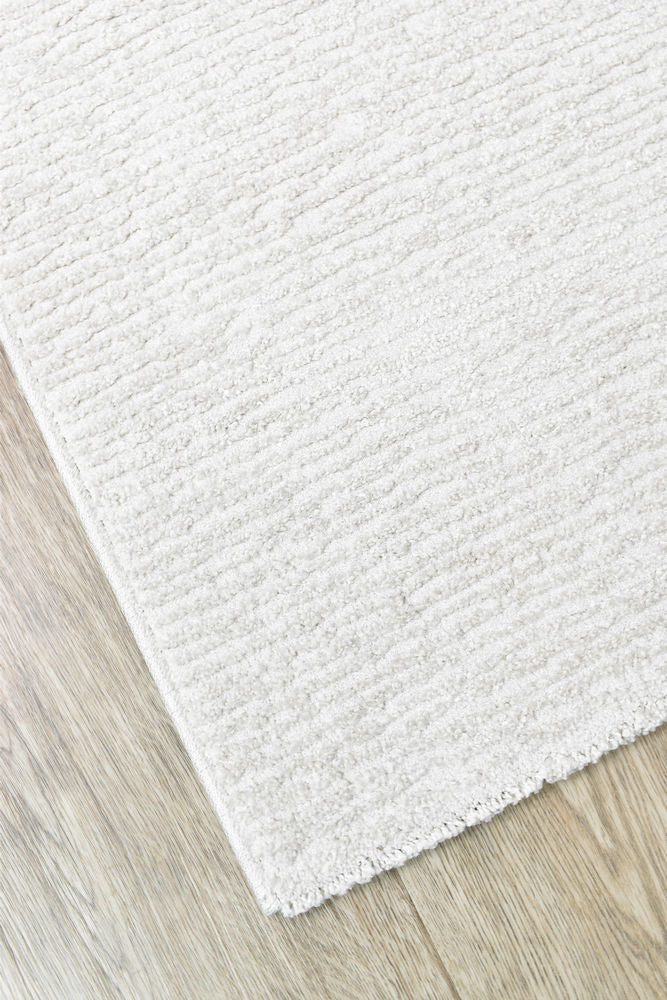 Contour White Jade Runner - Turkish-inspired hallway runner rug from Treasures of Turkey