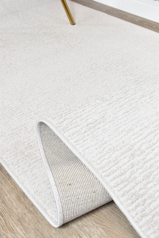 Contour White Jade Runner - Turkish-inspired hallway runner rug from Treasures of Turkey