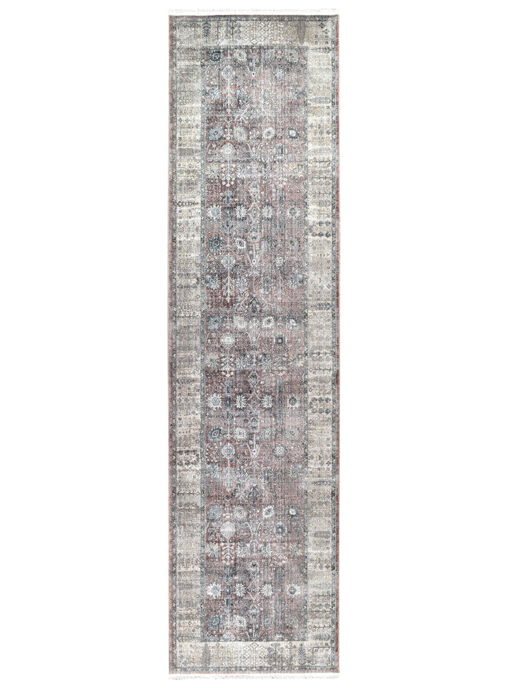 Novara Rose Balm Runner - Turkish-inspired hallway runner rug from Treasures of Turkey