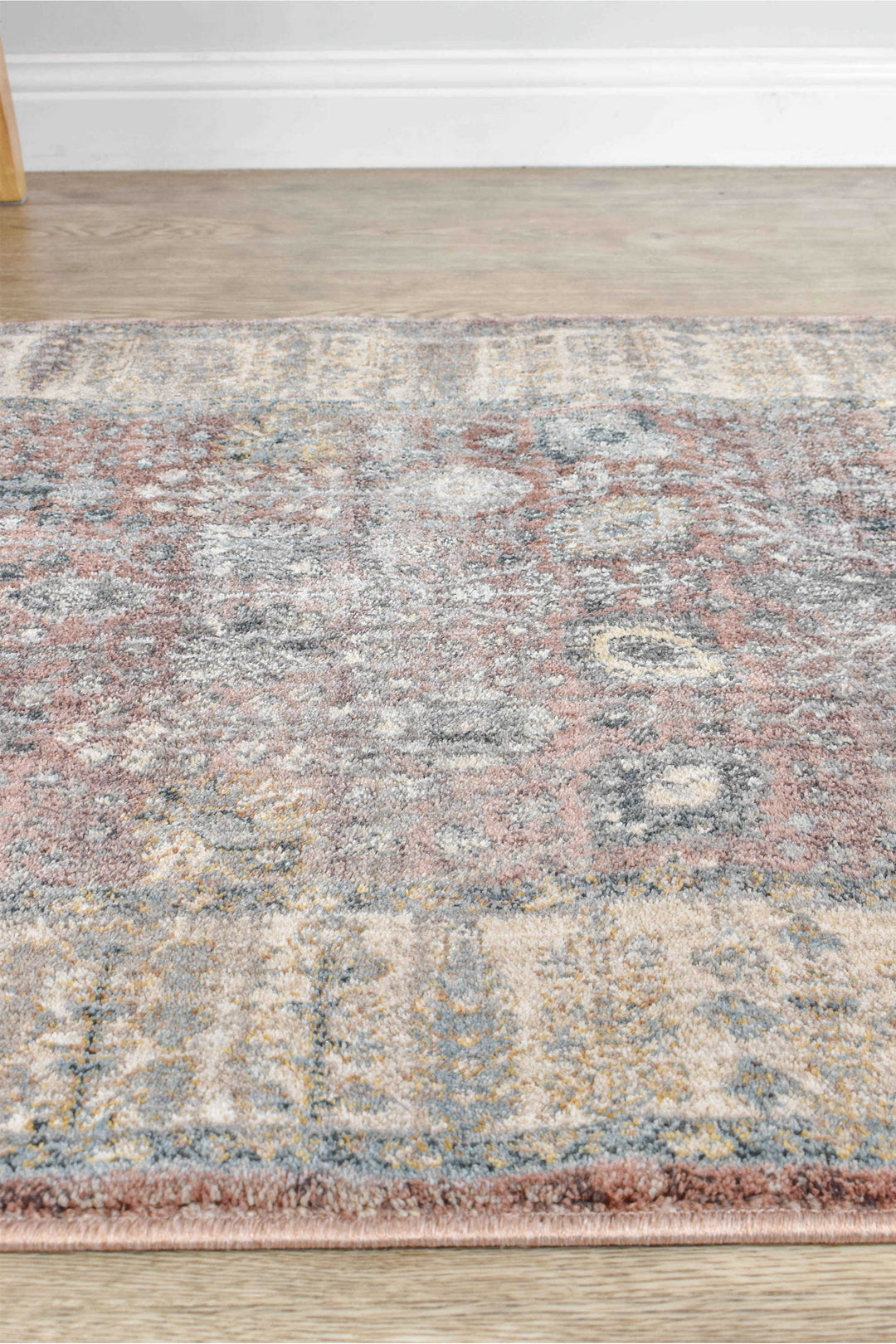 Novara Rose Balm Runner - Turkish-inspired hallway runner rug from Treasures of Turkey