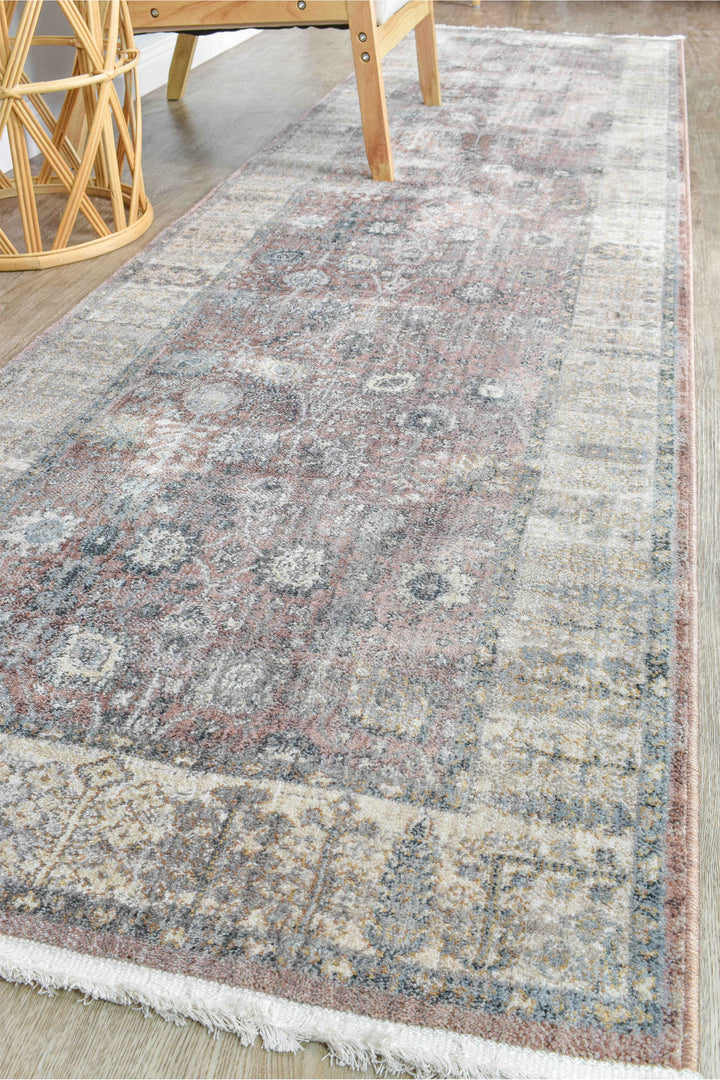 Novara Rose Balm Rug - Turkish-inspired traditional rug from Treasures of Turkey