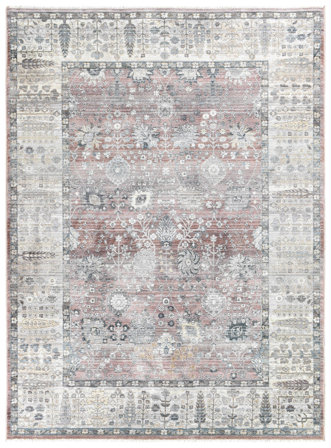 Novara Rose Balm Rug - Turkish-inspired traditional rug from Treasures of Turkey