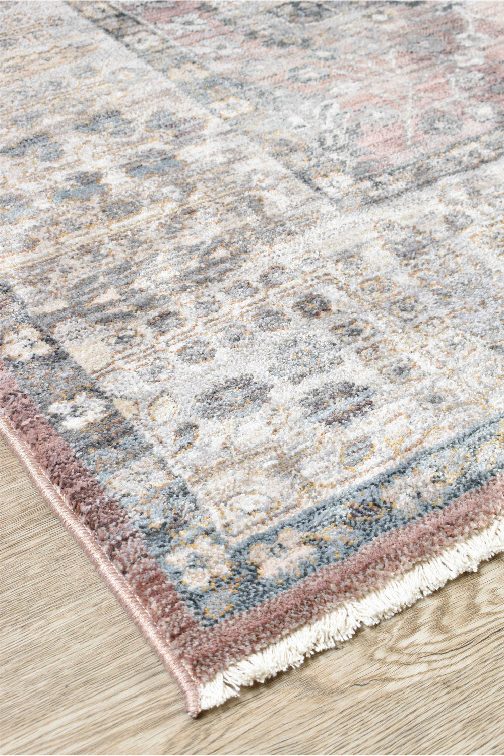 Novara Rose Balm Rug - Turkish-inspired traditional rug from Treasures of Turkey