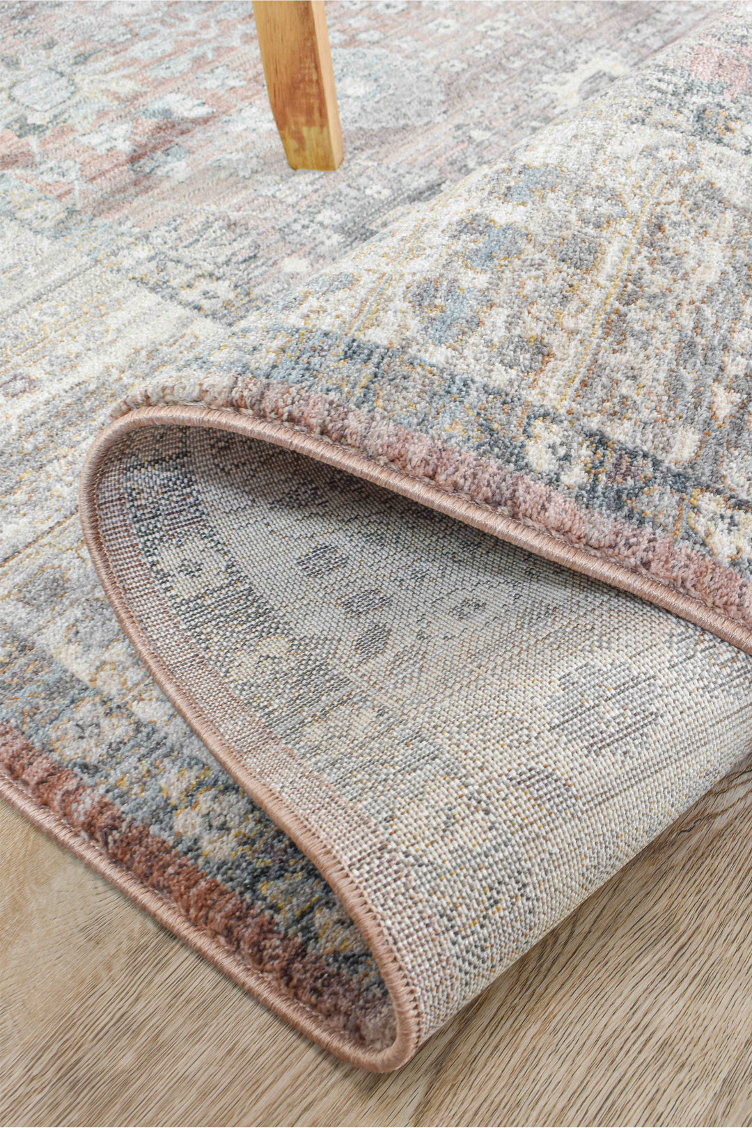 Novara Rose Balm Rug - Turkish-inspired traditional rug from Treasures of Turkey