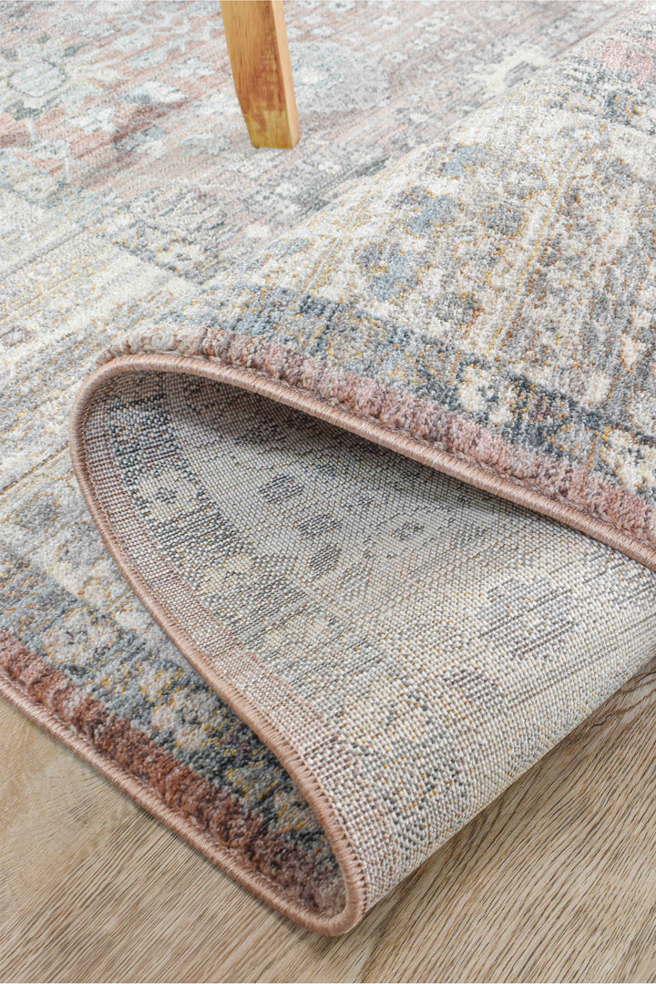 Novara Rose Balm Rug - Turkish-inspired traditional rug from Treasures of Turkey