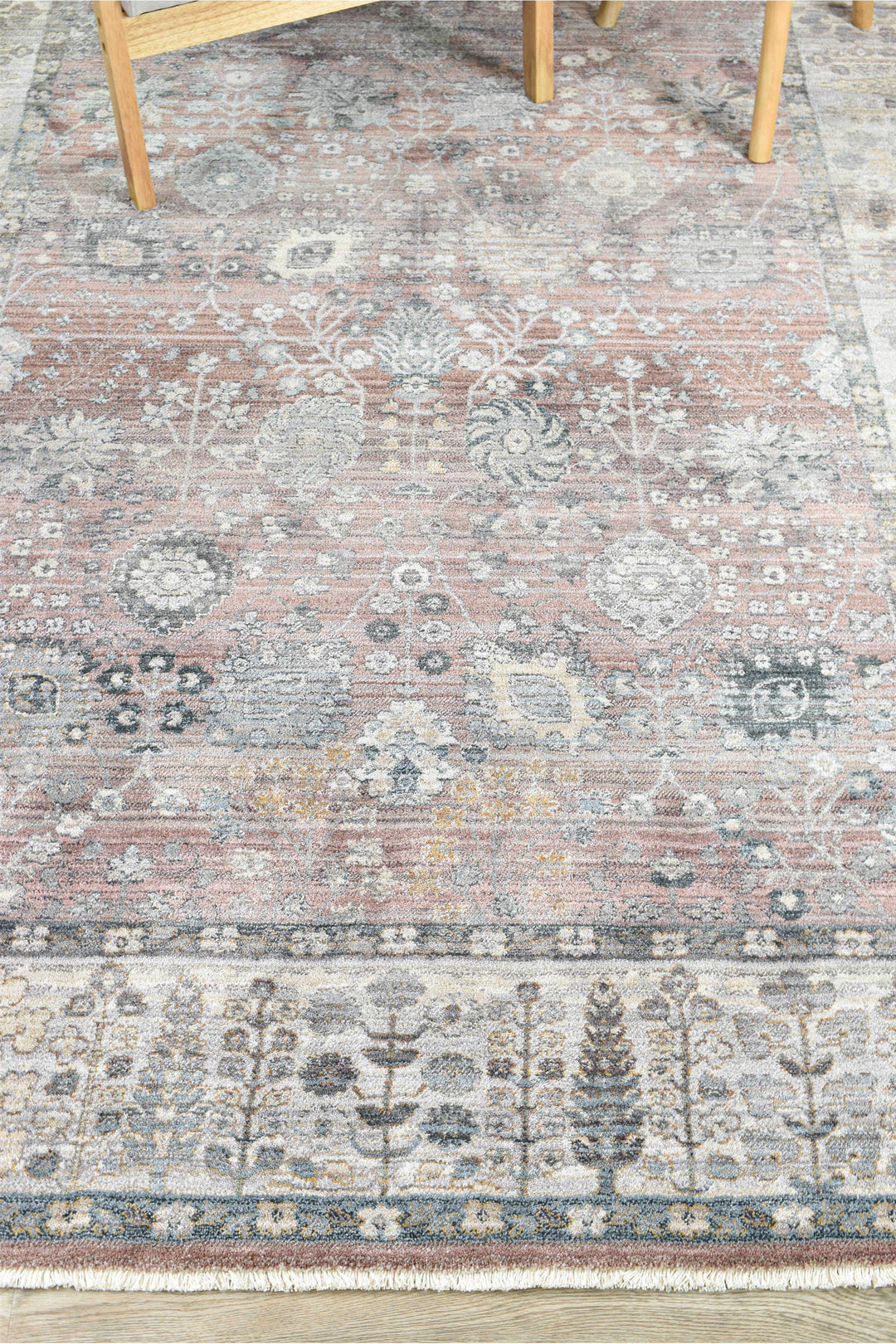 Novara Rose Balm Rug - Turkish-inspired traditional rug from Treasures of Turkey